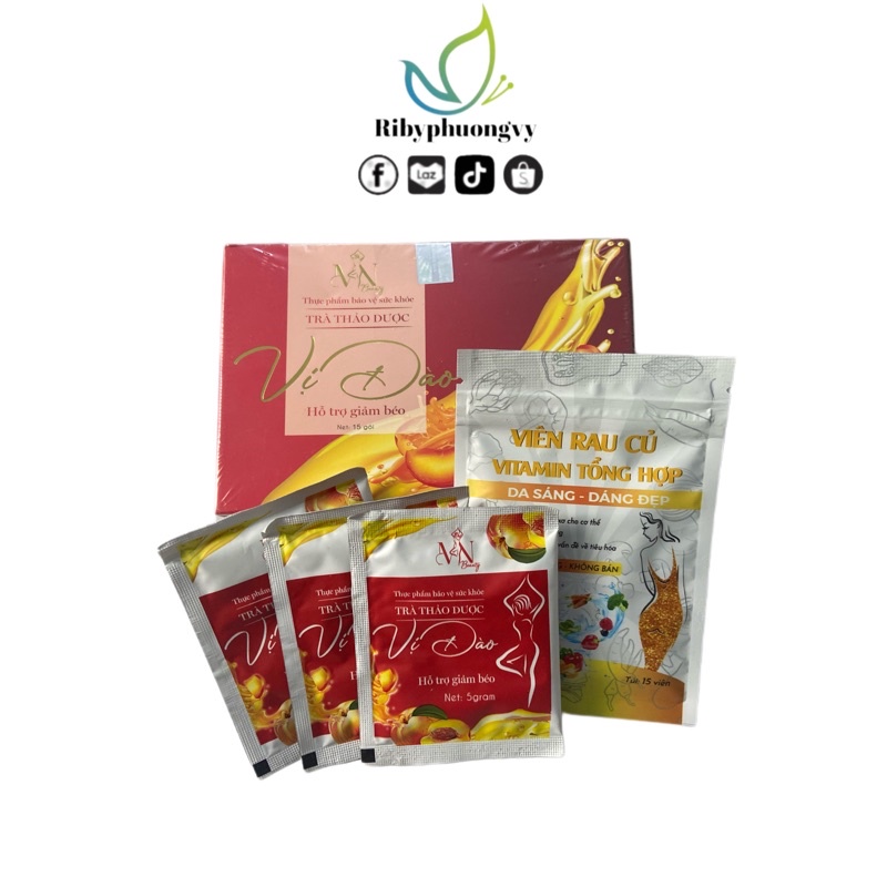 Trà giảm cân vị đào Đông Anh