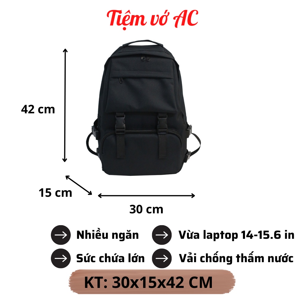 Ba lo nam nữ du lịch đi học chống thấm nước đựng vừa laptop BL18