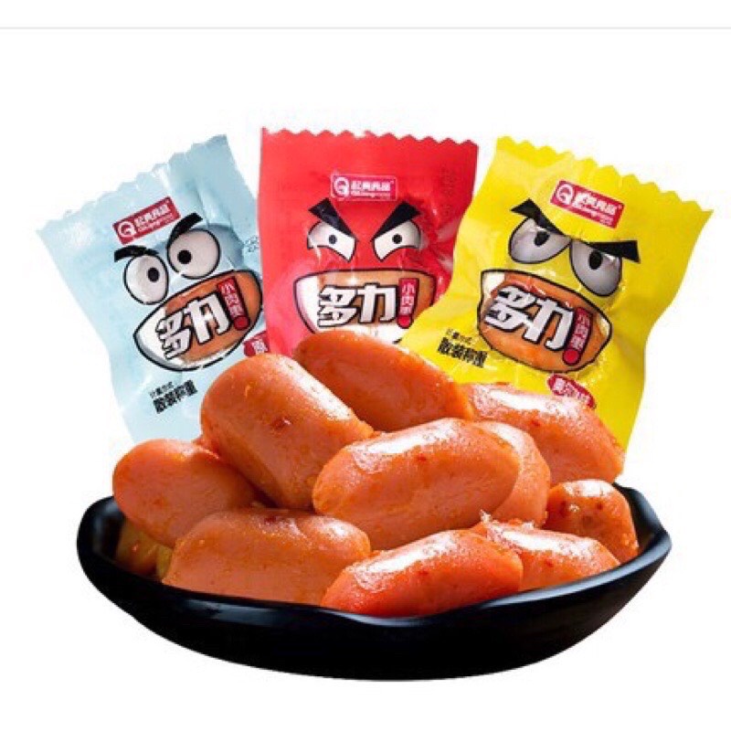 Xúc Xích Mini Gói 2 Viên Xúc Xích Ngô Cay Ăn Vặt Trung Quốc