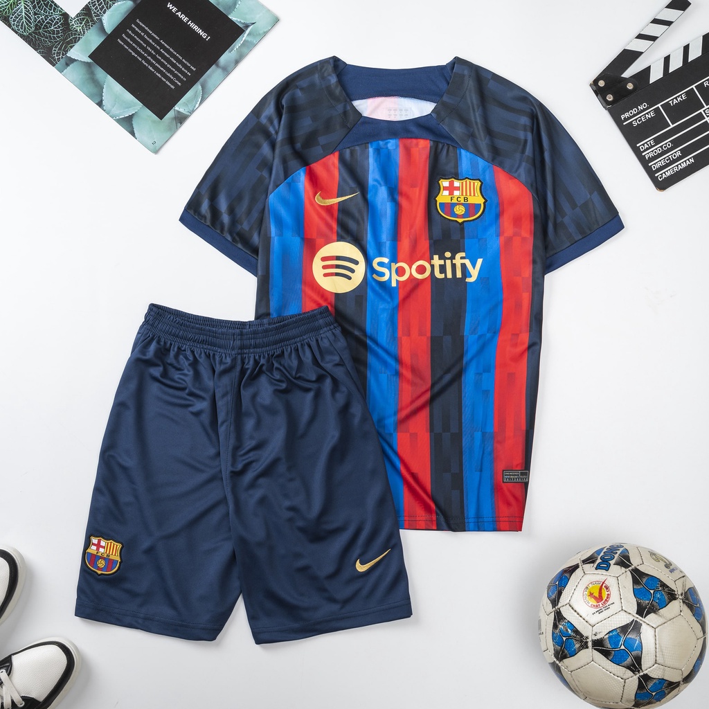 Áo Bóng Đá Câu Lạc Bộ BARCA - Vải Gai Thái Mịn Cao Cấp - Thoáng Mát - Thấm Hút Mồ Hôi