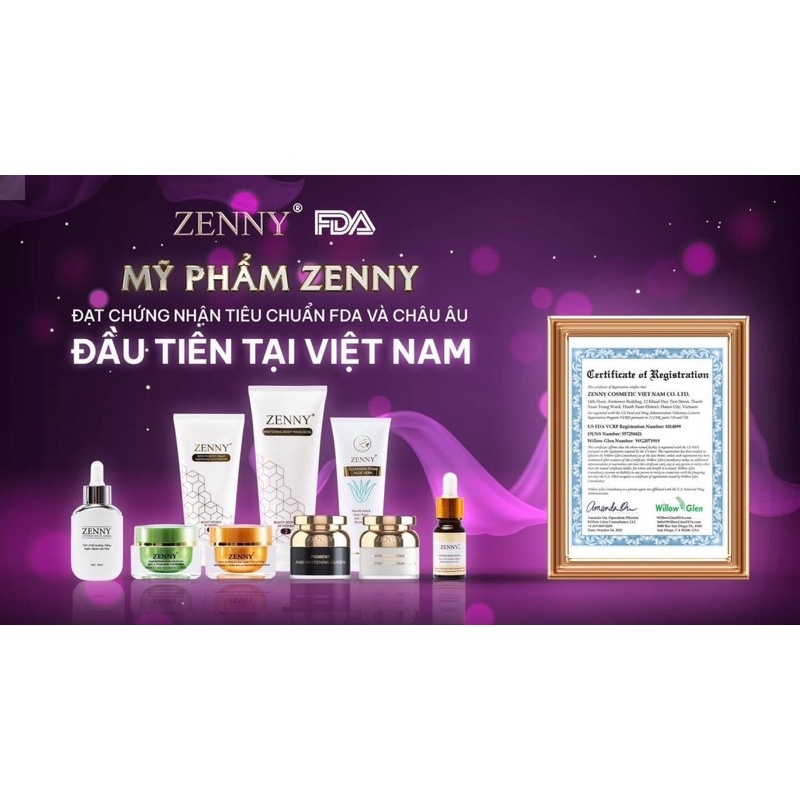 Combo kem face Dưỡng sáng da, ngăn ngừa sạm nám, tàn nhang Zenny Platinum