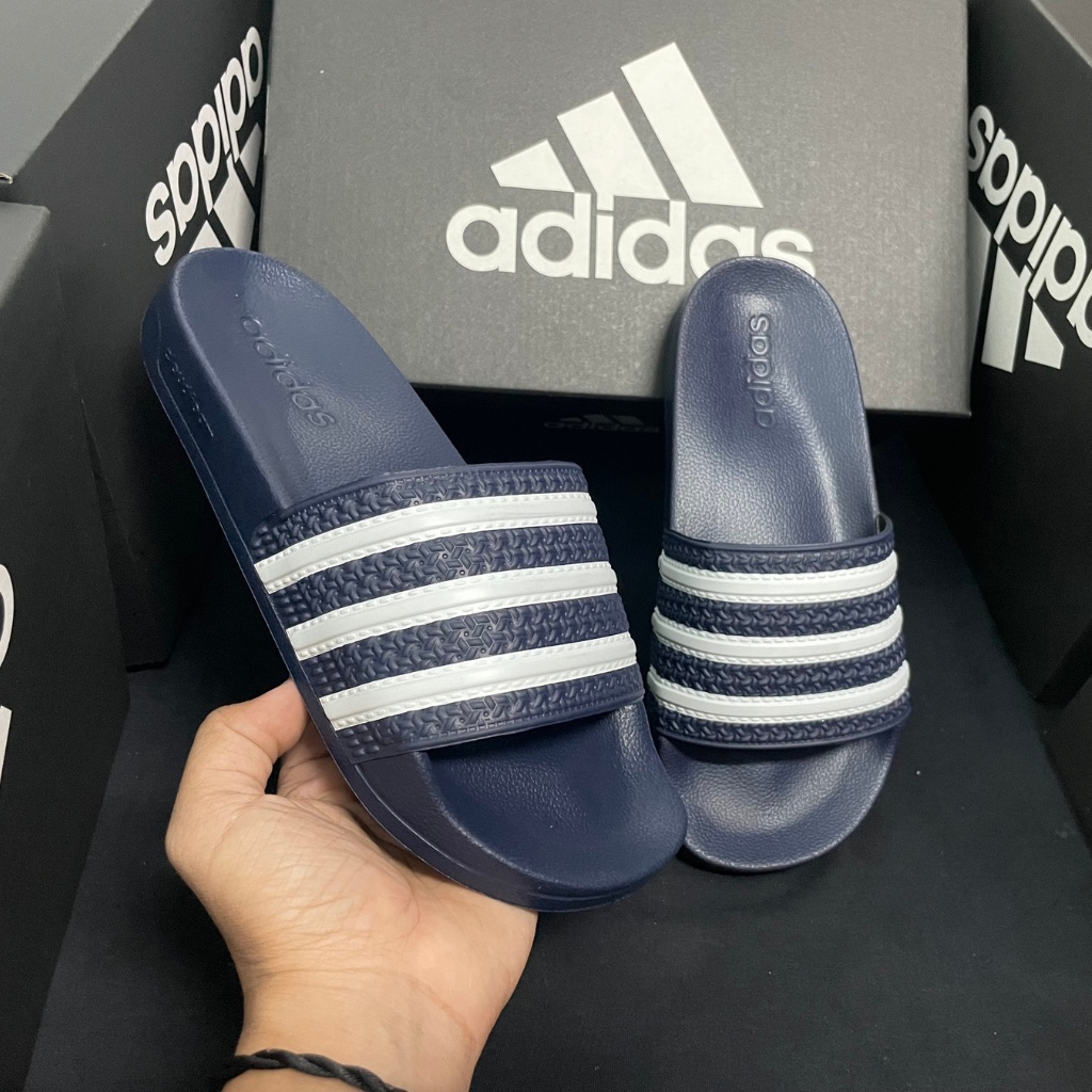 Dép Adidas quai ngang nam nữ xanh navy đẹp, nhẹ chất lượng thời trang 2023/ Dép Adidas Adilette Shower