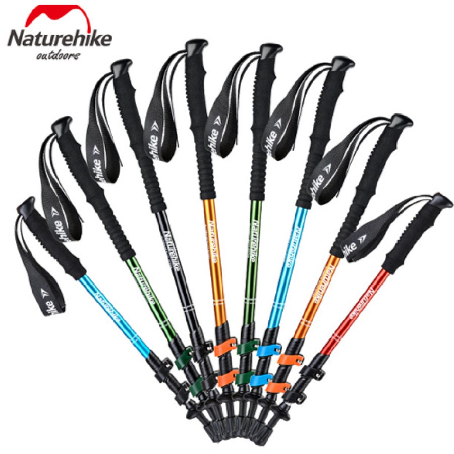 Gậy Dã Ngoại, Leo Núi, Trekking NatureHike NH17D001-Z Hợp Kim Nhôm Siêu Nhẹ, Chịu Lực