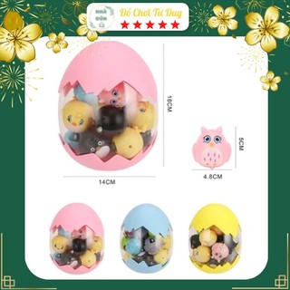 Set 20 con vật chạy đà trứng thú chạy cót cho bé thoả sức vui chơi cùng vườn thú tại nhà