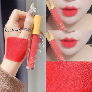 Son kem lì nắp vàng cao cấp b.a màu đỏ nude