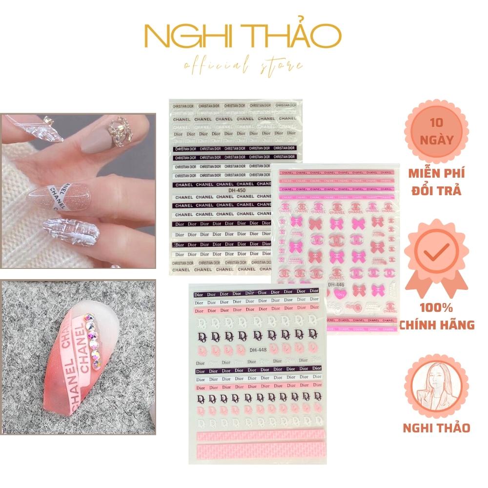 Sticker nail thương hiệu NGHI THẢO trang trí móng