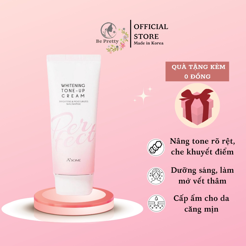 Kem dưỡng trắng nâng tone da ASOME Perfect Whitening Tone-Up Cream 100ml