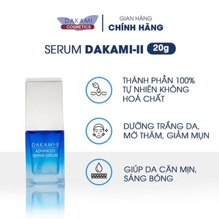 Serum dưỡng da Dakami II, hỗ trợ mờ thâm giảm nám, phục hồi da công nghệ Hàn Quốc 20ml