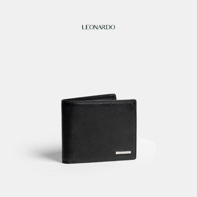 Ví Da Nam Leonardo Ví Henry da Swift mềm mịn thiết kế Bifold nhiều ngăn tiện dụng đựng giấy tờ Henry