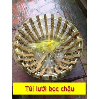 Túi lưới bọc chậu hoa lan