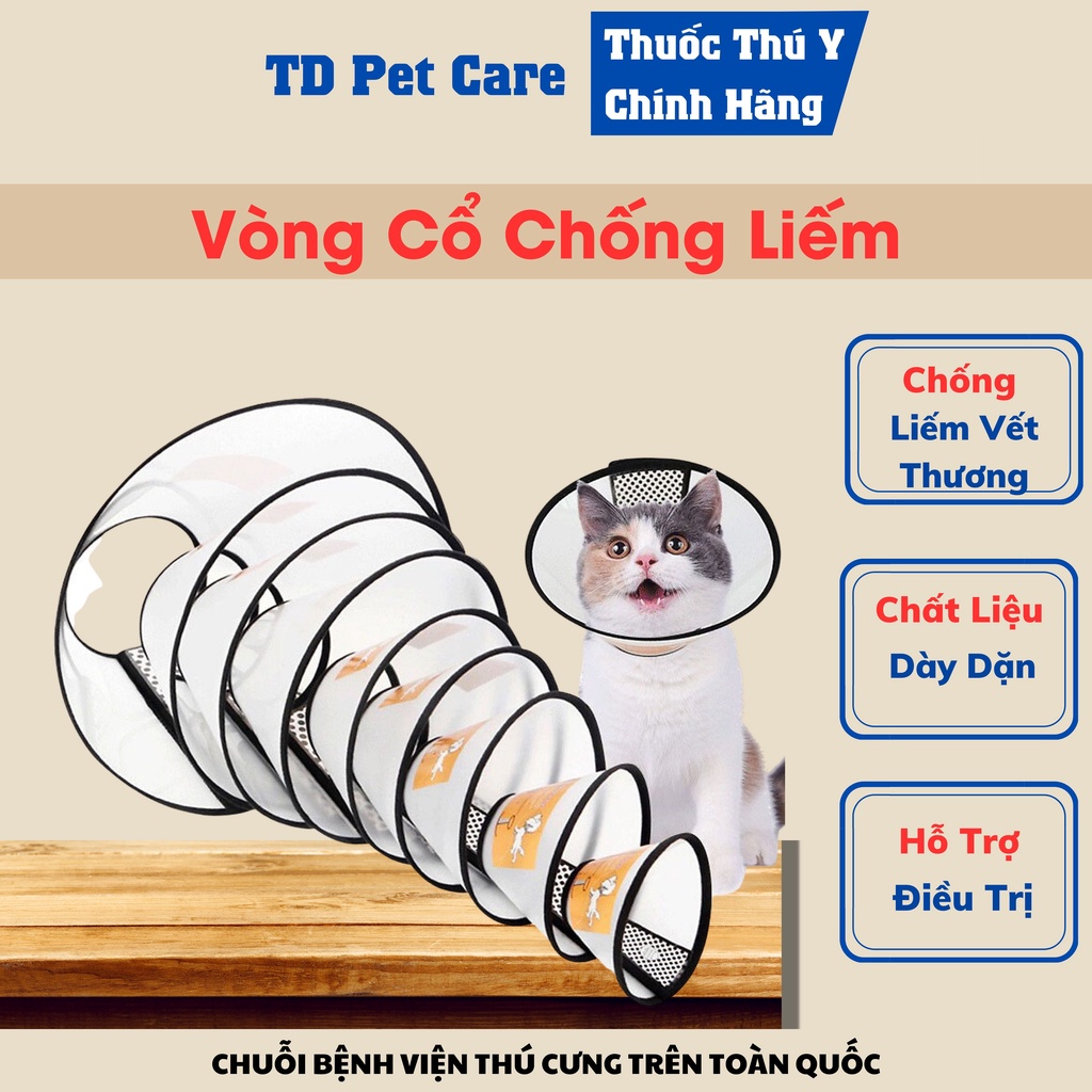 Vòng Chống Liếm Cho Mèo Và Cho Chó Zi Chen - Vòng Cổ Chống Liếm Dành Cho Thú Cưng