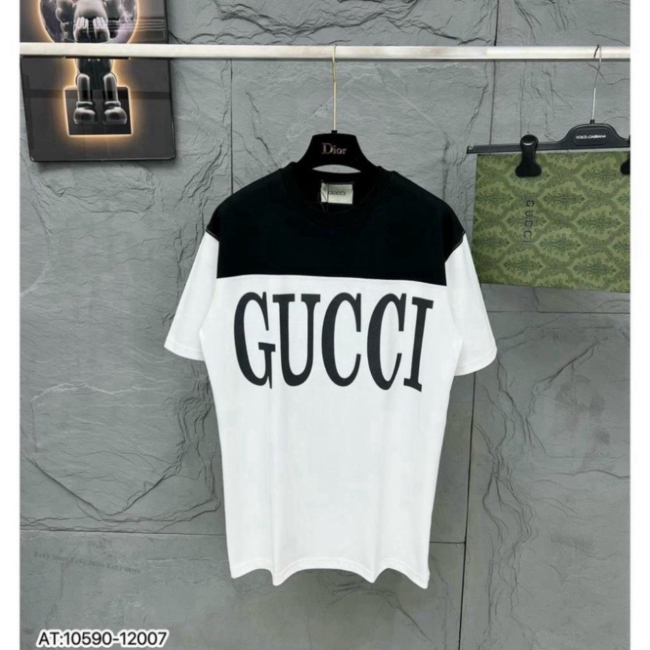 Áo Phông Tay Lỡ Gucci trắng và đen áo ngắn tay thời thượng Premium Cotton hot 2024