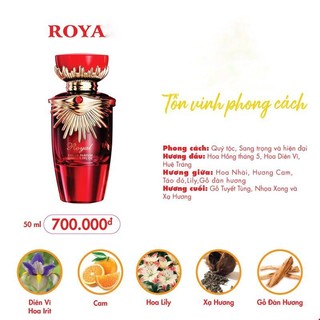 Sỉ nước hoa ro yaa 50ml sang trọng nữ tính