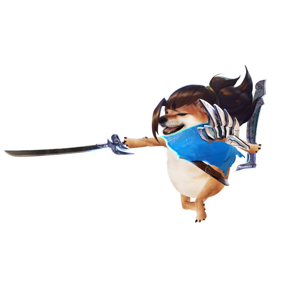 Móc khóa cheems yasuo - cheems guitar - aya lỏ