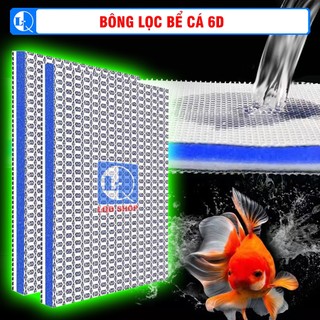 Bông lọc nước bể cá 6D dùng cho bể cá cảnh, bể thủy sinh