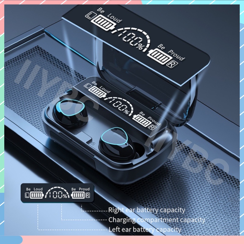 SAMSUNG Tai Nghe Bluetooth TWS M10 / M20 / F9-TWS Dung Lượng Pin Sạc Dự Phòng Cho IOS / Android / Xiaomi / Vivo / Huawei / oppo