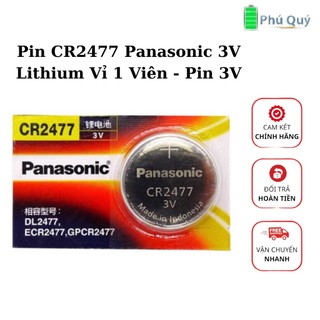 Pin cr2477 panasonic 3v lithium vỉ 1 viên - pin 3v