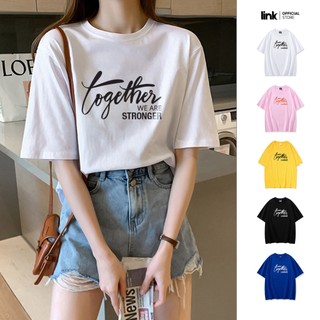 Áo unisex together we are stronger tay lỡ dáng rộng