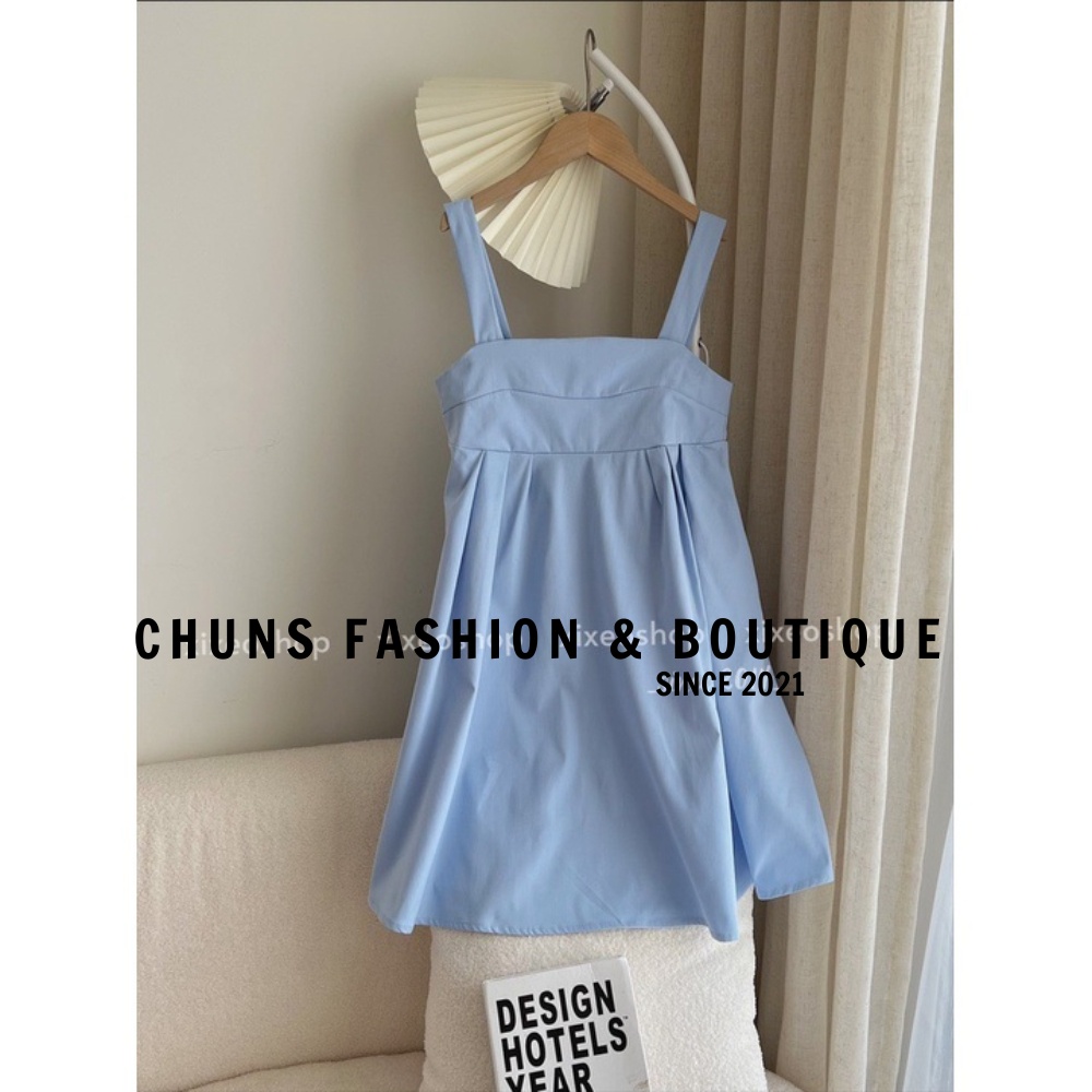 Váy babydoll kaki dáng ngắn hàn quốc Chuns Fashion