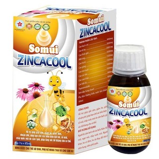 Sỗ mũi somui zincacool siro sỗ mũi viêm kết mạc dị ứng hộp 125ml hộp 30 gói