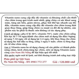 vitamin nano dành cho chim cảnh