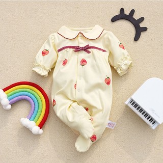 Body liền tất dài tay Bodysuit cho bé gái bé sơ sinh chất thun cotton Hàng Quảng Châu Cao Cấp SLT21