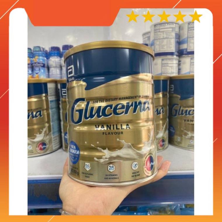 Sữa bột dành cho người bị tiểu đường Glucerna Úc hộp 850G (Date Mới) hương Vanilla chính hãng giá tốt
