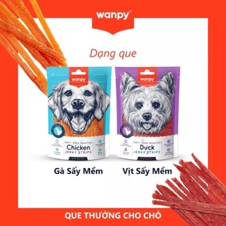 Snack Wanpy cho chó gói 100g