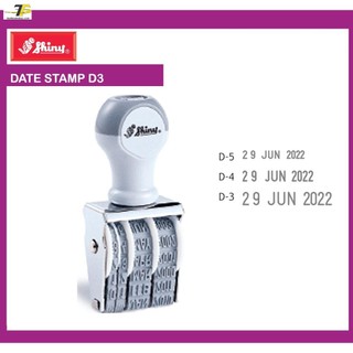 Dấu ngày tháng năm Tiếng Anh xoay chỉnh Shiny D3 5mm