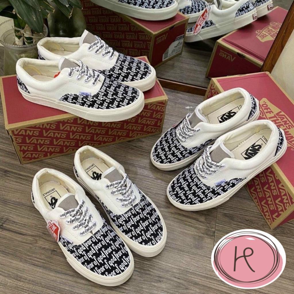 {Gia Rẻ}}Giày Thể Thao VANS Họa Tiết dây buộc , Giày Vans in chữ nam nữ đi chơi đi học phù hợp hotrent