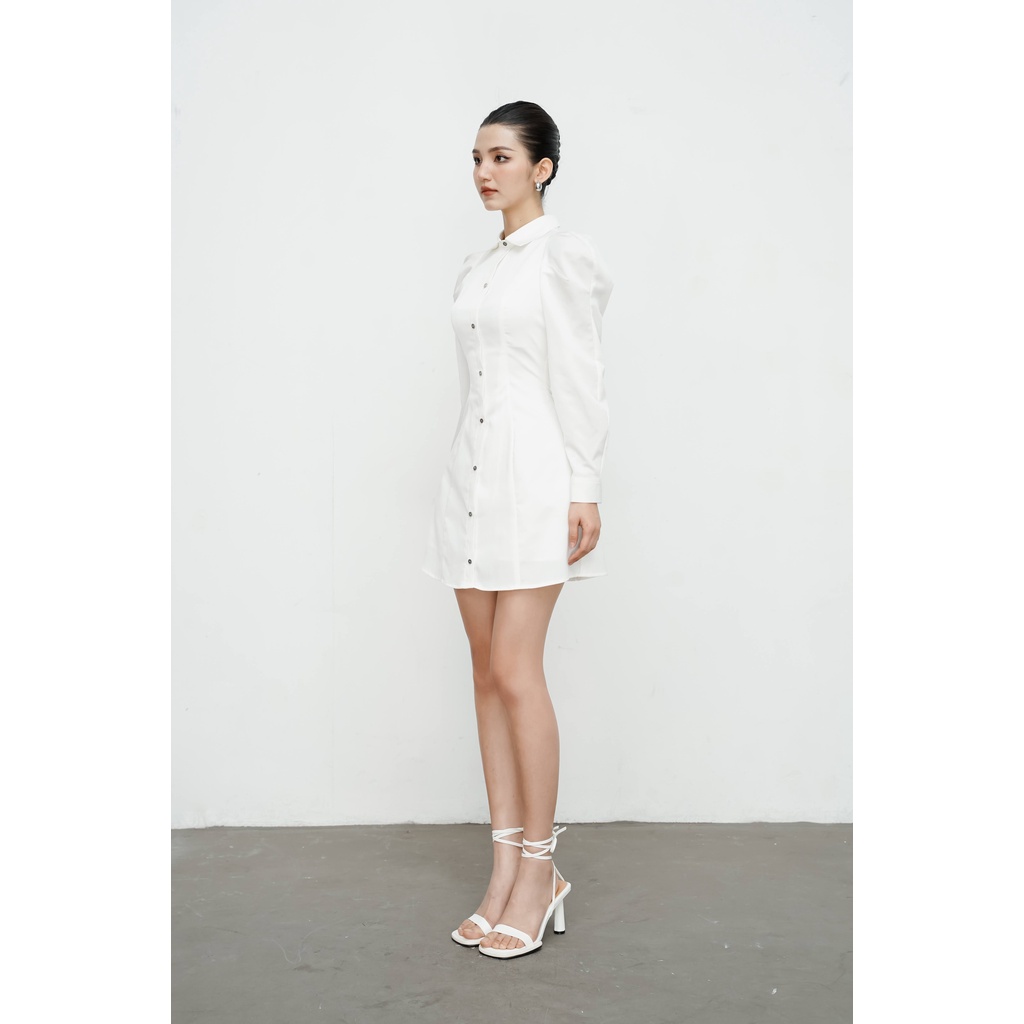 Váy liền nữ Onetone dáng ngắn dài tay có cúc Antta