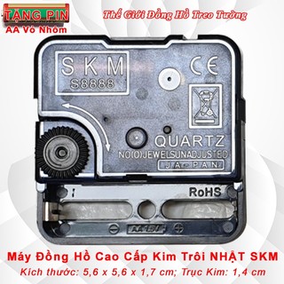 Máy Đồng Hồ KIM TRÔI NHẬT SKM S8888 – Tặng Pin Tiểu AA Vỏ Nhôm và Bộ KIM Tự Chọn - Bảo Hành 1 Năm