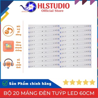 Bộ 20 máng đèn tuýp Led 60cm giá tốt chất lượng cao Hl Lighting