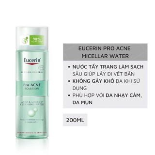 Nước Tẩy Trang Cho Da Dầu Mụn Eucerin Pro ACNE Solution Acne