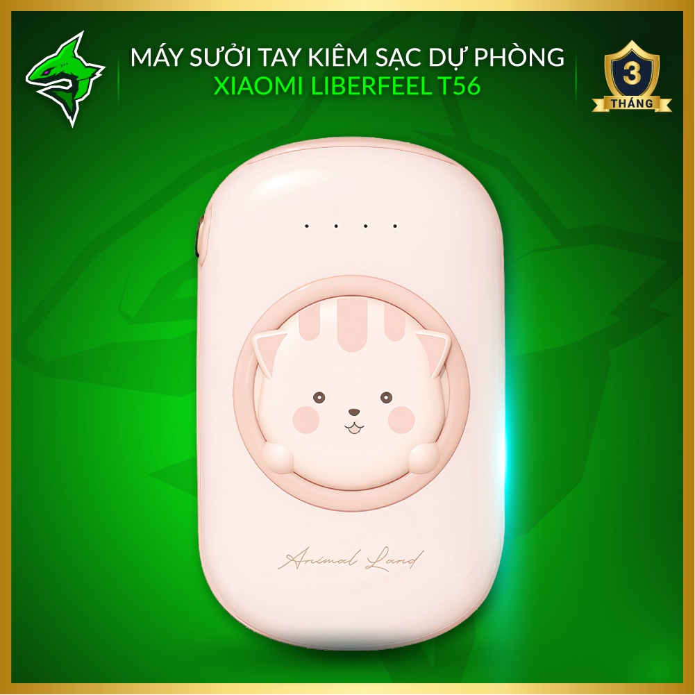 Máy Sưởi Tay Kiêm Sạc Dự Phòng Xiaomi Liberfeel T56 【10000mAh • 12H liên tục • Nhiệt độ tới 52°C】