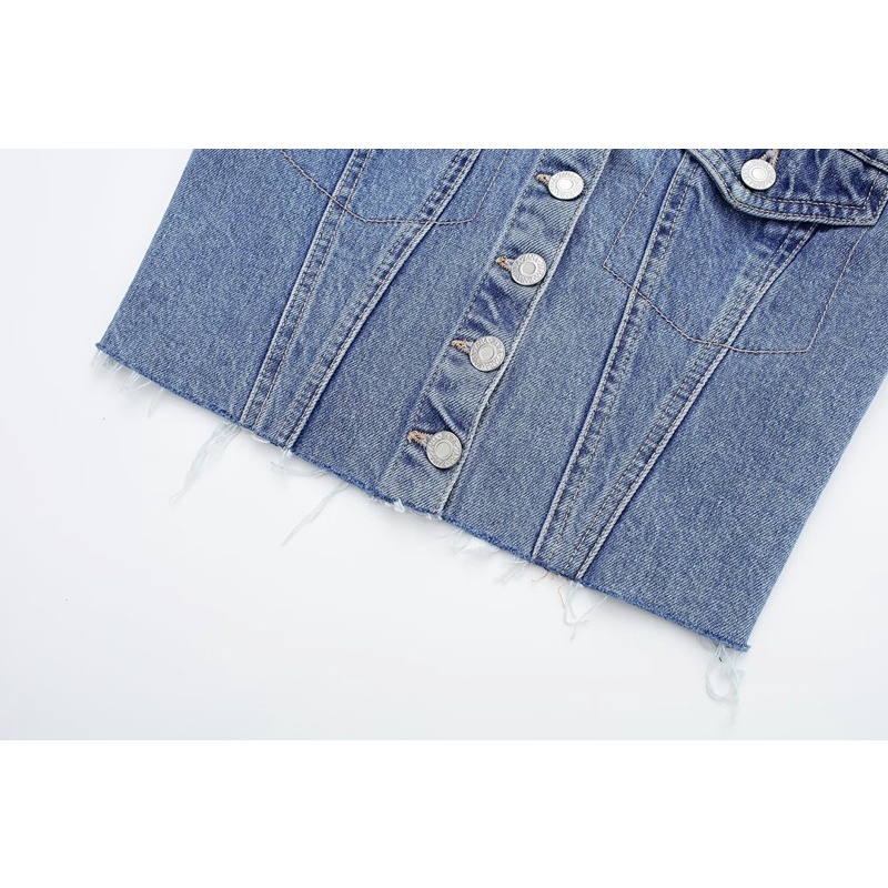 Áo ống denim LiLi ROOM