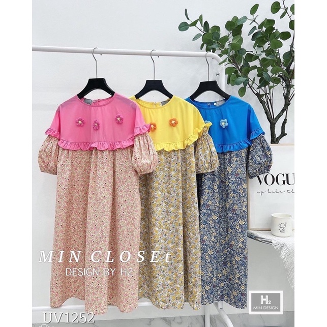 🔥🔥FREESHIP🔥VÁY HOA CỔ SIÊU ĐẸP. ẢNH THẬT 100% CHỊ EM NHA