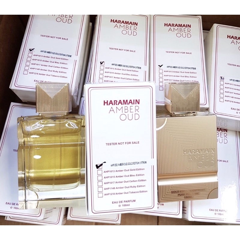 Nước hoa tester Haramain Amber Oud Edition Extreme Pure Perfume 100ml