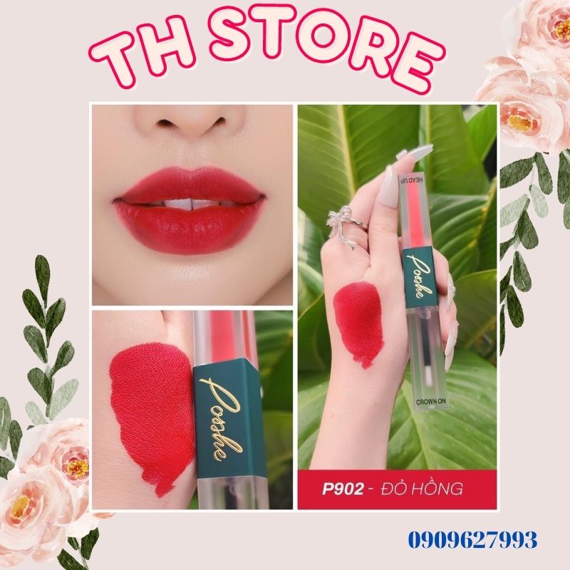 Son POSSHE 2 Đầu Siêu Lì Không Trôi - Mua 1 Cây tặng Sáp Tẩy TrangHÀNG CHÍNH HÃNG