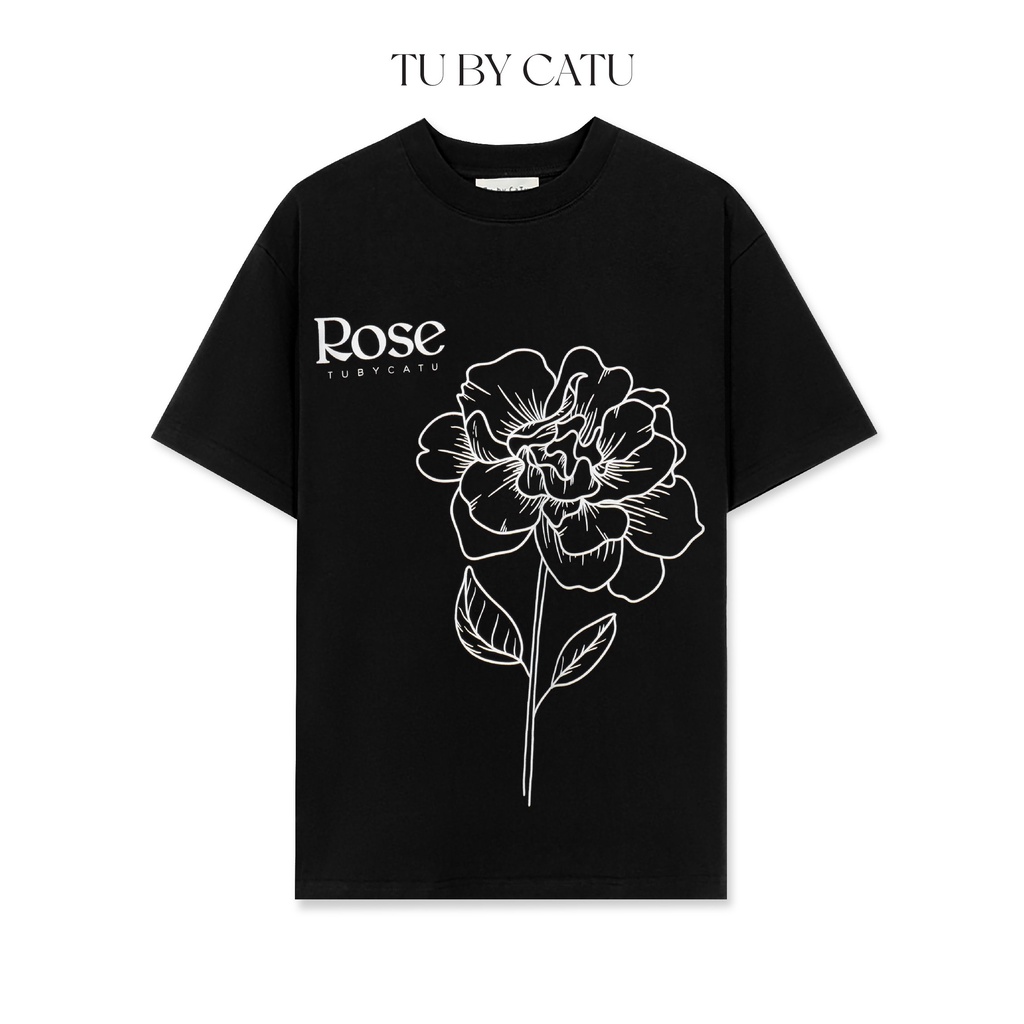 TUBYCATU | Áo thun rose tee trắng/ kem/ đen