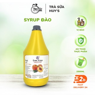 Siro, syrup vị đào hàng huy dou xian 2,5kg