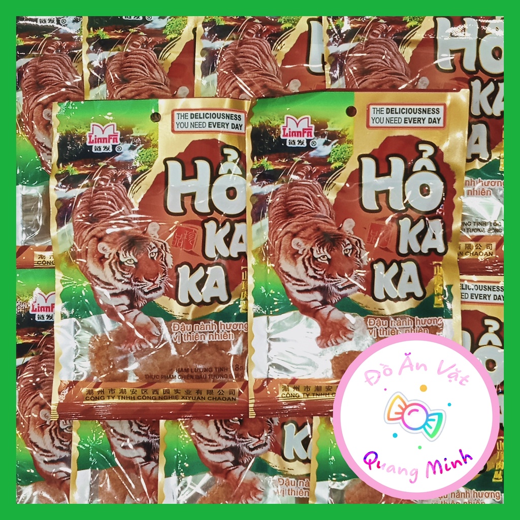 10 gói Snack thịt Hổ KaKa, đồ ăn vặt tuổi thơ,đồ ăn vặt cổng trường hương vị đậm đà thơm ngon hấp dẫn (gói 20g)