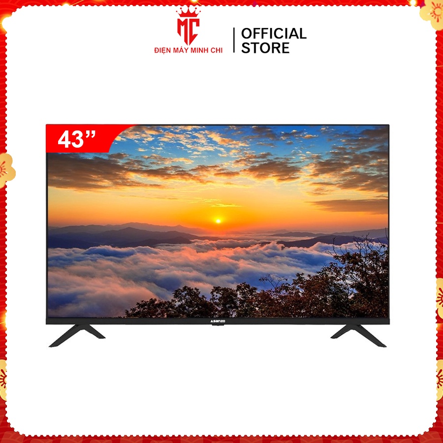 Smart Tivi Islim Asanzo 4K 43 Inch Model 43E8 Android 11.0 Bảo Hành 24 Tháng Tại Nhà