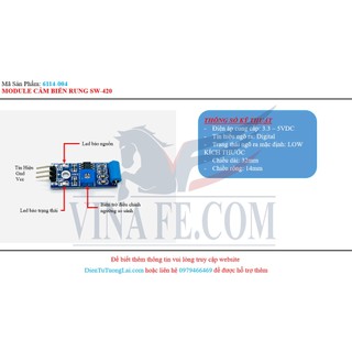 Module Cảm Biến Rung SW-420 LM393