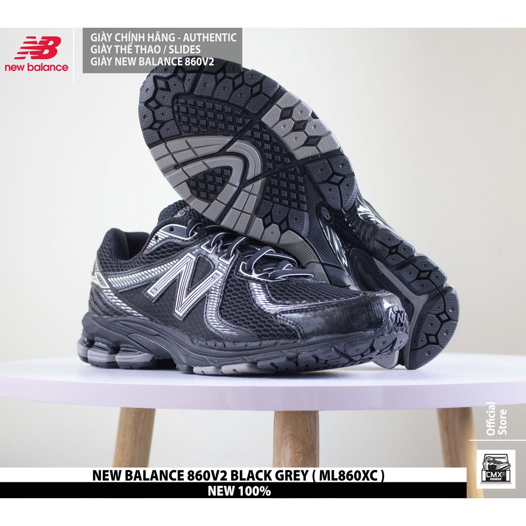 Giày New Balance 860 V2 BLACK GREY  - AUTHENTIC 100%