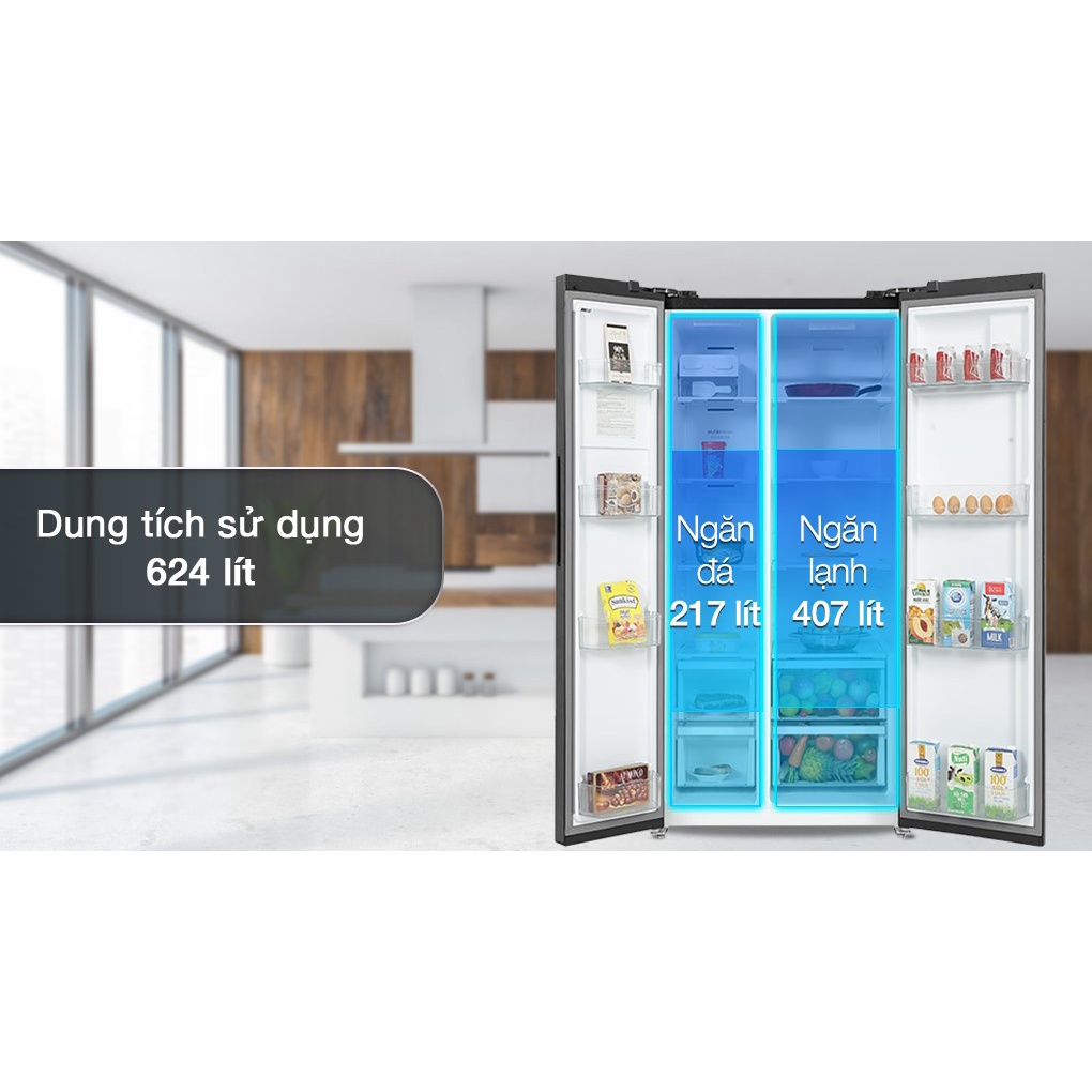 Tủ lạnh Electrolux Inverter 624 Lít ESE6600A-BVN