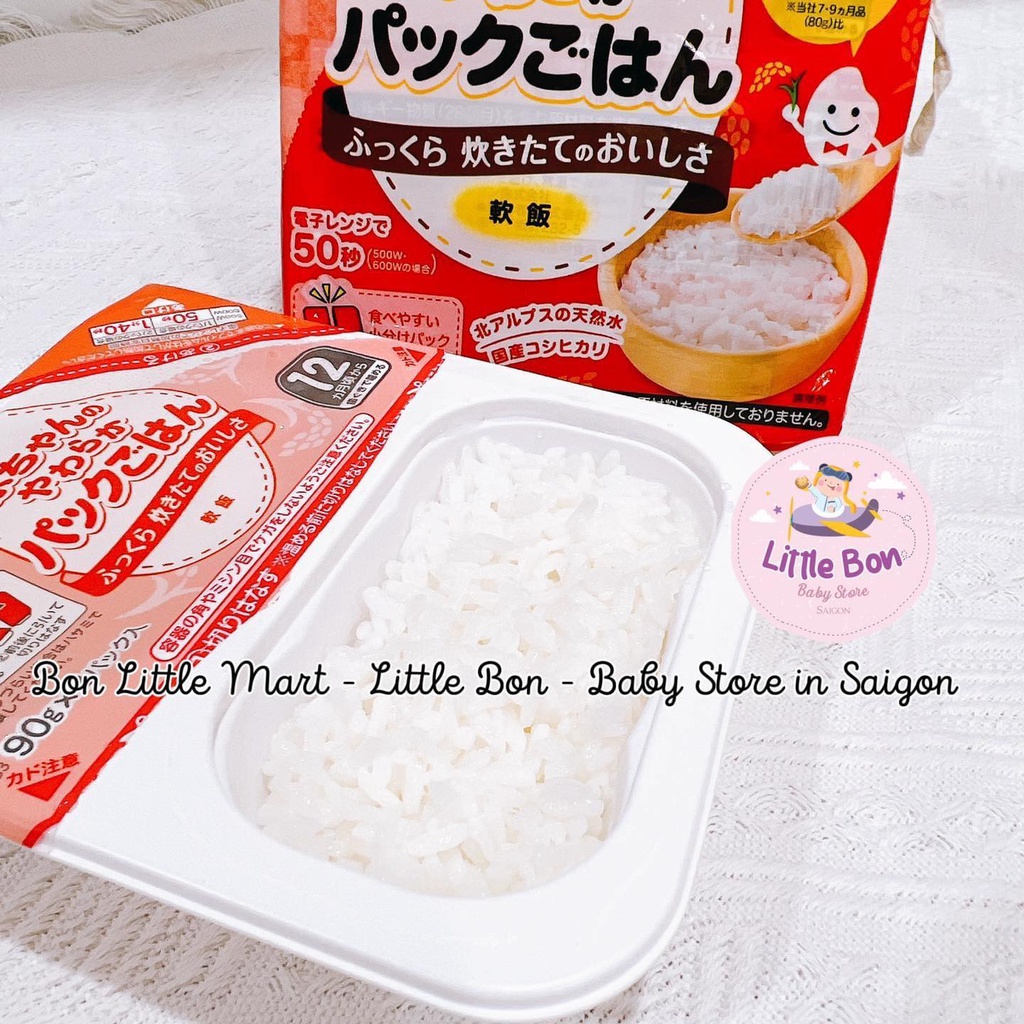 Cháo/Cơm mềm ăn dặm Pigeon Nhật cho bé 7/9/12M