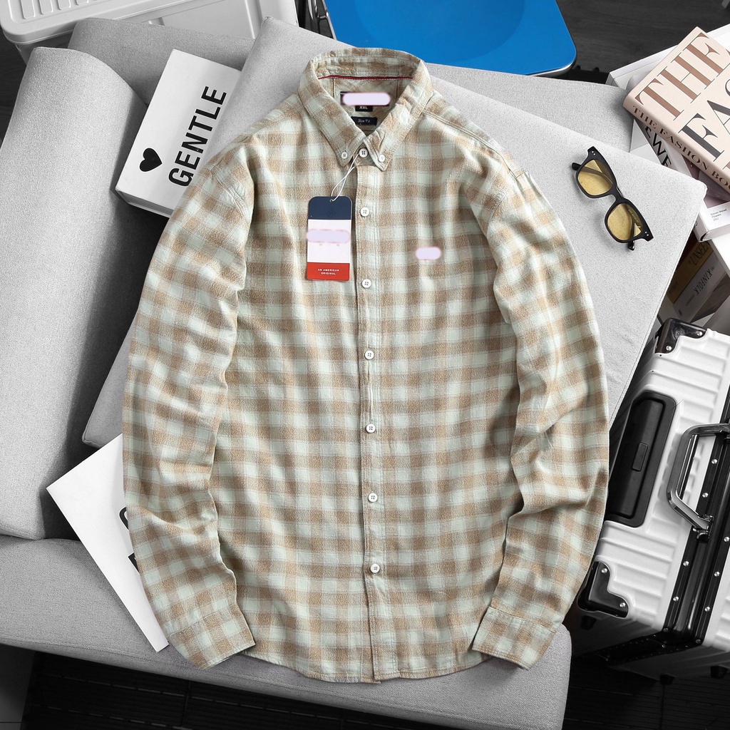 Áo Sơmi Tay Ngắn/ Tay Dài Caro Không túi CRTD01