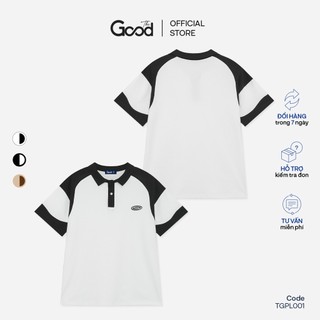 Áo Polo THE GOOD, Áo Local Brand Unisex Có Cổ Tay Lỡ Phối Màu Viền Tay Chất Cotton Thấm Hút Mồ Hôi
