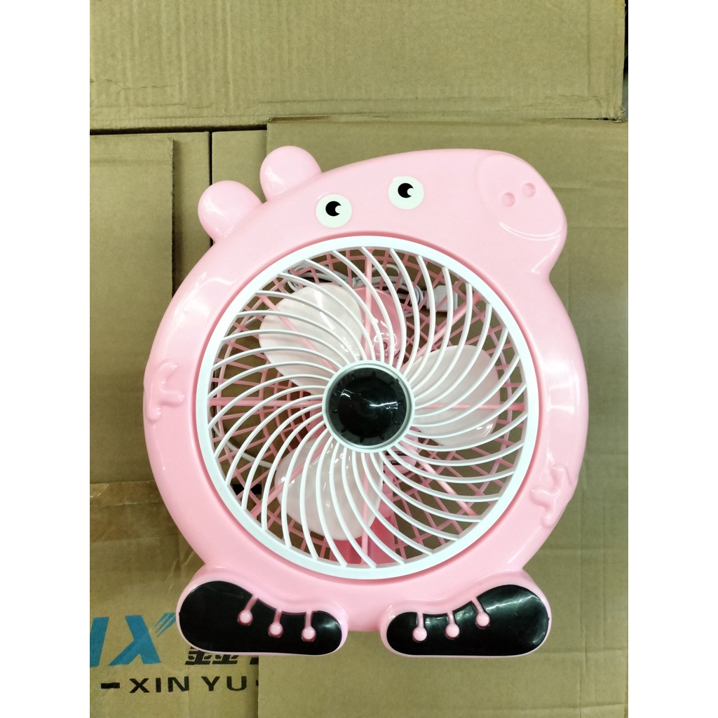 Quạt mini hình doremon để bàn cắm điện văn phòng, Quạt văn phòng để bàn mini hình doremon cắm điện